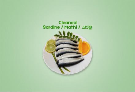 Cleaned Sardine / Mathi / ചാള  300gm 
